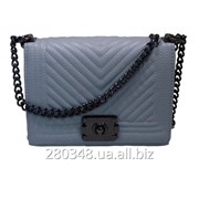 Модная женская сумочка Chanel цвет серый фотография