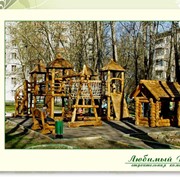 Площадки детские из дерева фото