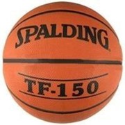 Мяч баскетбольный резиновый №5 Spalding TF-150