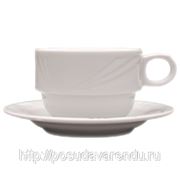Чашка чайная фарфоровая Lubiana “Arcadia“ 220 мл. Блюдце идет отдельно. фотография