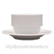 Бульонная чашка фарфоровая Lubiana “Arcadia“ без ручек 220 мл. фото