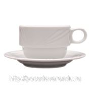 Чашка чайная фарфоровая Lubiana “Arcadia“ 180 мл. Блюдце идет отдельно. фотография