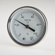 Термометры биметалические ТБЛ-100 L-63 класс точ. 1,5 фотография