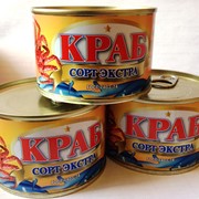 Консервы Краб в собственном соку, сорт Экстра фото