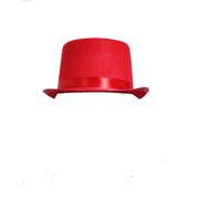 Карнавальная шляпа “Цилиндр“, детский размер красный фотография