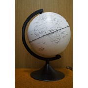 Глобус Земли контурный диаметр 210 мм фото