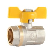 Кран шаровый 1 дюйм BВ желтая бабочка ECO, арт.15105 фото