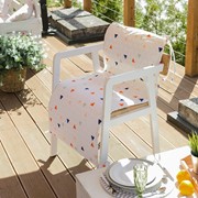 Подушка на уличное кресло «Этель» Треугольники, 50×100+2 см, репс с пропиткой ВМГО, 100% хлопок фотография