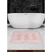 Коврик для ванной Karna LENA вязаный хлопок розовый 50х70 фото