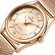 WWOOR 8852 Женские наручные часы повседневного стиля с маленьким циферблатом Дисплей Стальные кварцевые часы фотография