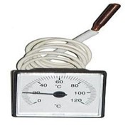 Термометр квадратный 45х45мм 0-120° белый LT151 с капиляром 1м