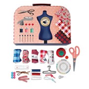 Детский набор для шитья - нитка, иголка, ножницы фотография