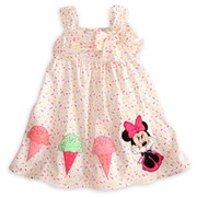 Платья детские Girls Summer Dresses children's cartoon designer Minnie Mouse Baby Fashion Ice creamPink Girl Dress 5pcslot 80cm-120cm ., код 944991832 фото