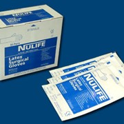 Латексные хирургические стерильные опудренные перчатки NULIFE