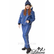 Зимний женский костюм на меху больших размеров (4 цвета) (30)357/359 фото