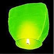 Китайский фонарик летающий зеленый фото