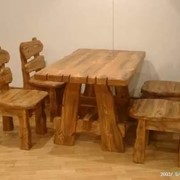 Комплект “Медведь“. Стол и стулья фото