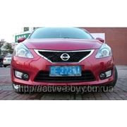Штатные дневные ходовые огни DRL Nissan Tiida new 2012+ фото