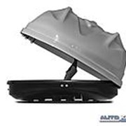 Бокс-багажник на крышу Аэродинамический Серый “Turino Compact Lux“ 360 л. Одностороннее открывание фото
