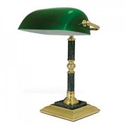 Светильник настольный из мрамора galant, основание - зеленый мрамор с золотистой отделкой, 231197 фотография