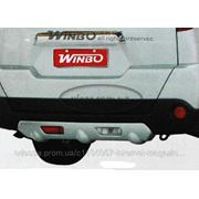 Накладка на задний бампер металлическая Nissan X-Trail (2007...)