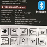 Беспроводные наушники Bluetooth headset Black RT 556 фотография