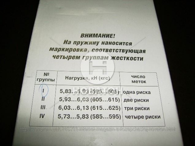 Маркировка пружин газ 3110