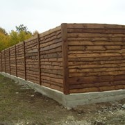 Заборы для дачи деревянные, заказать, Киев фото