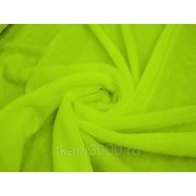 Мех искусственный коротковорсный желто - зеленый фото