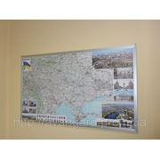 Изготовление карты Украины для офиса фото