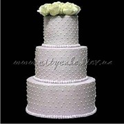 Торт свадебный №0182 фото