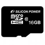 Карта памяти Silicon Power 16Gb microSDHC class 10 (SP016GBSTH010V10) фотография
