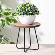 Подставка для цветов Доляна «Лофт», 15×15×14,5 см, цвет чёрный фото