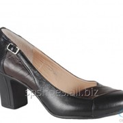 Туфли женские 140, коричневый, черный фотография