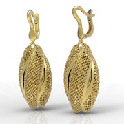 Серьги ERG010060 Сыр?а (Алтын 585) фото