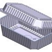Универсальный прямоугольный контейнер с совмещенной крышкой 21,6x13,7x10 см. фотография
