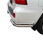 Защита заднего бампера Toyota Land Cruiser 200 двойные углы