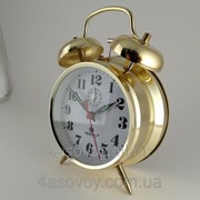 Механические часы PERFECT с будильником золотистые (классика жанра) 0526