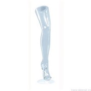 Манекен нога женская (на подставке), 720мм, прозрачная. MD-JAMBES Тип 110/T фото