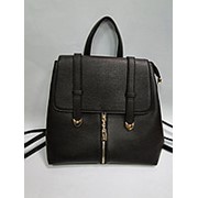 Стильный коричневый женский рюкзак фото