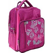 Школьный рюкзак Bagland 'Школьник' розовый с бабочкой