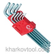 Набор Г-образных ключей TORX с отверстием Cr-V Intertool HT-0606