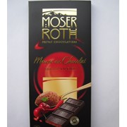 Черный шоколад Moser Roth Sauerkirsch-Chili фотография