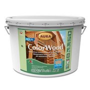 Декоративно-защитное средство для деревянных поверхностей и фасадов Aura Wood ColorWood Aqua
