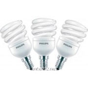 Комплект ламп энергосберегающих Philips E14 12W 220-240V 6500K Econ Twister (2+1) (8711500830203) DDP, код 130109 фото