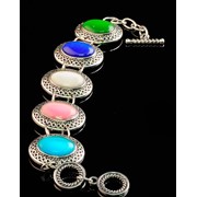 017263 Браслет Кошачий глаз 19 см. фото