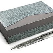 Набор ручек в подарочной упаковке металлические с нац Орнаментом с плашкой для гравировки