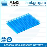 Сотовый поликарбонат Novattro | 8 мм | 2,1х6(12) м | синий фотография