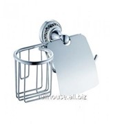 Настенный держатель для туалетной бумаги и освежителя воздуха ВР0119 серебро фотография