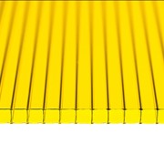 Поликарбонат сотовый 12000х2100х6 желтый фотография